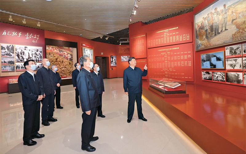 2023年1月9日，中共中央总书记、国家主席、中央军委主席习近平在中国共产党第二十届中央纪律检查委员会第二次全体会议上发表重要讲话。 新华社记者 张领/摄